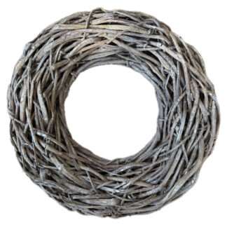Kranz Naturkranz grau gekalkt Rebenkranz Rattankranz grau XL 50 cm Osterkranz Weihnachtskranz Dekokranz Weidenkranz Shabby chic must haves