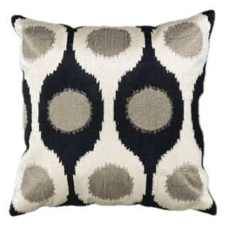 Kissen schwarz creme bronze edel modernes Muster 50 cm von Colmore must have Kissenliebhaber