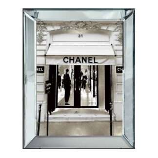 Wandbild Bilderrahmen Spiegelglas Bild Boutique Eingang Geschäft Eingang edel luxuriös 50x60 cm von Hazenkamp must haves