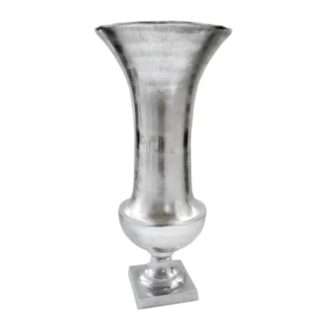 Blumenvase Pokalvase silber Metall Alu 61 cm hoch XXL von Hazenkamp Amphore sehr edel und robust