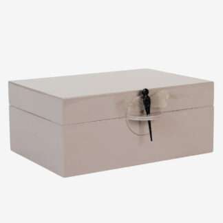 Schmuckbox Deko-Box Dragonfly XXL aus Lack Cashmere taupe beige von Oi soi oi edel Schmuckschatulle mit Deckel