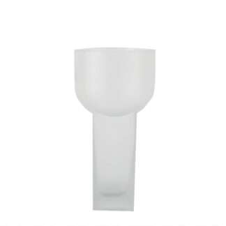 Vase milchig frosty Glas 25 cm schmal Cor Mulder edele Vase Blumenvase