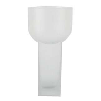 Vase milchig frosty Glas 35 cm schmal Cor Mulder edele Vase Blumenvase