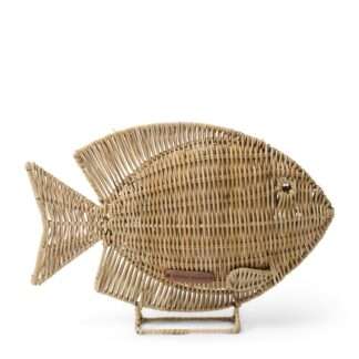 Dekofigur Fisch Dekofisch Rattan Isola fish statue Sommer Sommerdekoration Meer Martitim Strand Meerestiere