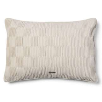 Dekokissen creme champagner beige Damier von Riviera Maison 65x45 cm edel luxuriös großes Kissen Damier Sofakissen Dekokissen Luxuskissen