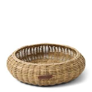 RATTAN-KORB AUREA TRAY BROTKORB Baquettkorb Korb Rattan RUND Riviera Maison 36 CM DEKORATION RATTAN