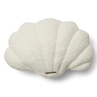 Riviera Maison Kissen Muschel Shell box Kissen Muschelform weiß aus Boucle Stoff edel Sommerkissen Sommerdekoration Sommer Muschel
