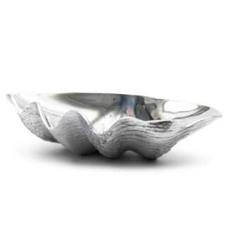 Riviera Maison Muschel-Schale silber Metall Sea Shell Decoration Bowl Muschel Sommerdekoration Strand Meer Meerestiere maritim mediterran Muschel Schale silber Metall