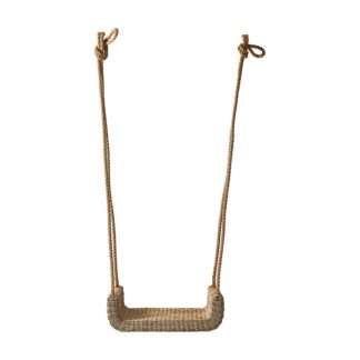 Riviera Maison Schaukel Ibiza Swing Rattan edel Schaukel aus Rattan/Eisen Kordel Sommerfeeling Sommer Strand Meer Sommerdekoration