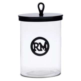 Riviera Maison Vorratsglas mit Deckel Soho Storage Jar L Aufbewahrungsglas mit Deckel 32 cm groß Durchmesser 17 cm für die Küche oder für das Bad Aufbewarhung von Lebensmittel oder Utensilien
