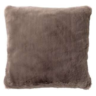 Deko-Kissen Webpelz braun Driftwood Fellpelz Faux braun Zaya 45 cm extra weich