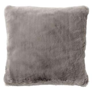 Deko-Kissen Webpelz taupe braun Driftwood Fellpelz Faux braun Zaya 45 cm extra weich