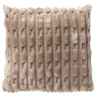Kissen Webpelz beige creme Fellkissen mit Struktur Kissen Luca 45 cm von Dutch Decor