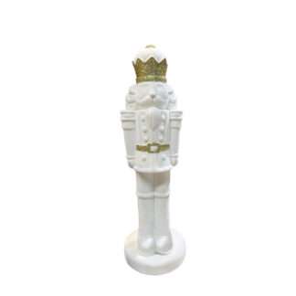 Nussknacker weiß gold Samt 50 cm Soldat von Exner