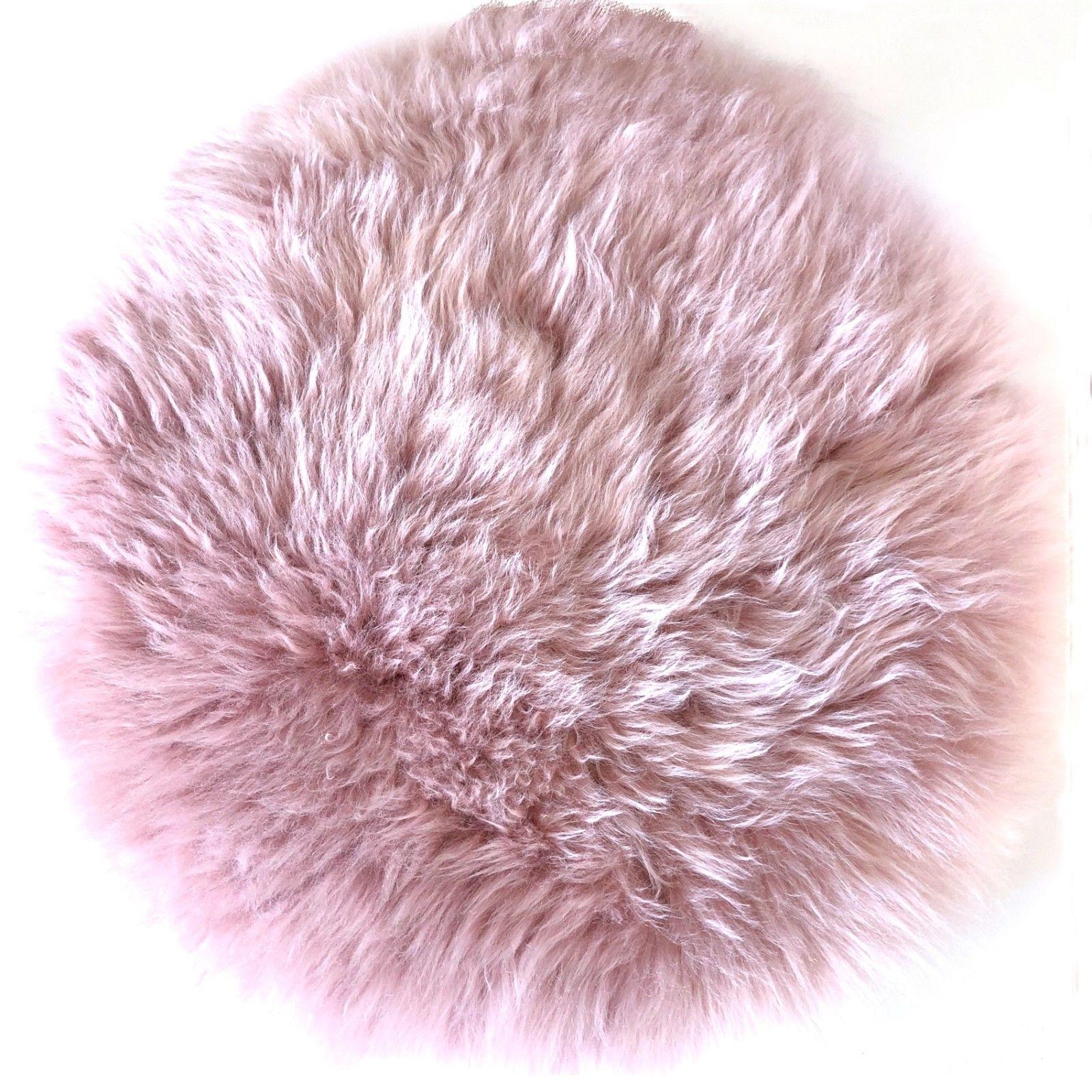 blau Art Lammfell Stuhlauflage rosa Schaffell Fell Interior Luxury Flourou Sitzkissen & Design beige Pad weiß – echt